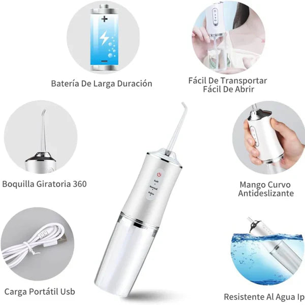 Bucal Safe Pro® l Irrigador Bucal Recargable
