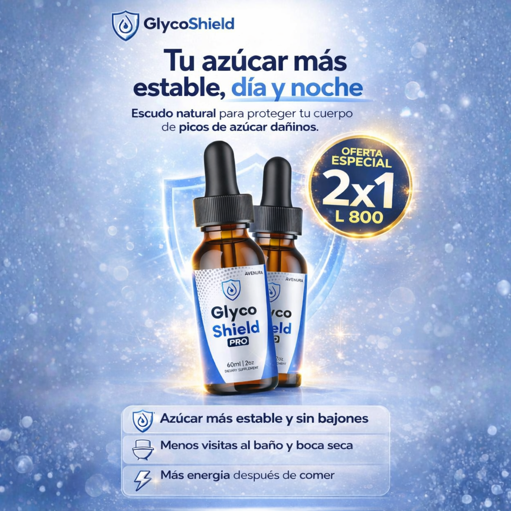 OFERTA 2X1 l Gotas Glycoshield® EL SECRETO MINERAL QUE TU CUERPO NECESITA PARA FUNCIONAR AL MÁXIMO