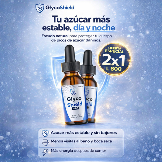 OFERTA 2X1 l Gotas Glycoshield® EL SECRETO MINERAL QUE TU CUERPO NECESITA PARA FUNCIONAR AL MÁXIMO