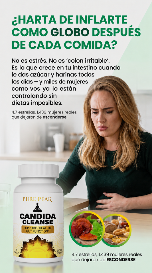 Candida Cleanse Pure Peak | TOP USA 🇺🇸 1400+ Reseñas 4.7⭐