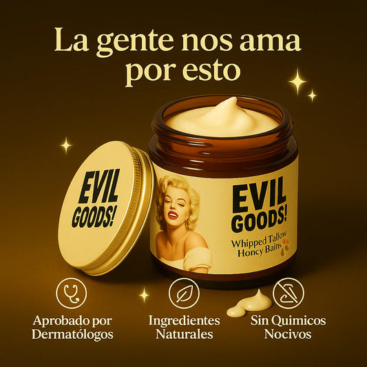 Evil Goods® l Crema de Sebo de Res ORIGINAL para Envejecimiento y Acné