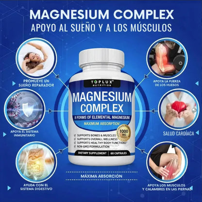 Magnesium Complex ™ l Toplux Nutrition 90 Cápsulas