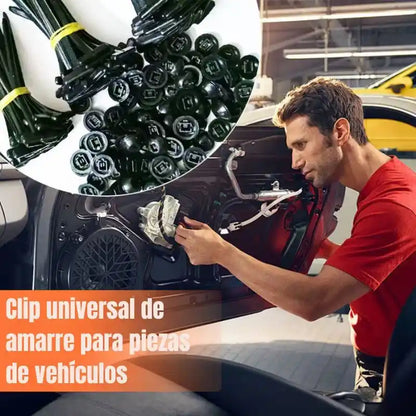 Pack 90 Clips Universal de Fijación Automotriz de Alta Resistencia